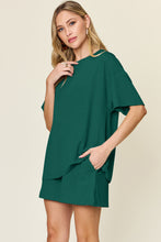 Load image into Gallery viewer, Double Take Full Size Round Neck Short Sleeve T-Shirt and Shorts Set