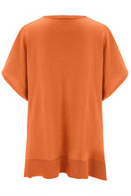 Load image into Gallery viewer, Slit V-Neck Half Sleeve Knit Top
