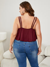 Load image into Gallery viewer, Plus Size Double-Strap Scoop Neck Cami