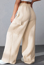Load image into Gallery viewer, Drawstring Pocketed Wide Leg Pants