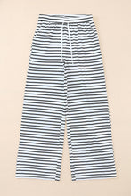 Load image into Gallery viewer, Striped Drawstring Waist Wide Leg Pants