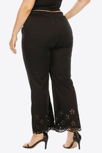 Load image into Gallery viewer, Plus Size Openwork Elastic Waist Pants
