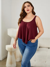 Load image into Gallery viewer, Plus Size Double-Strap Scoop Neck Cami