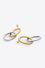 Load image into Gallery viewer, Two-Tone Double Hoop Earrings
