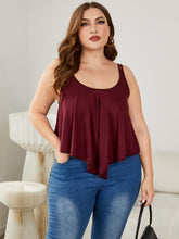 Load image into Gallery viewer, Plus Size Double-Strap Scoop Neck Cami