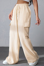 Load image into Gallery viewer, Drawstring Pocketed Wide Leg Pants