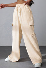 Load image into Gallery viewer, Drawstring Pocketed Wide Leg Pants