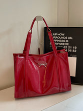 Load image into Gallery viewer, PU Leather Bow Shoulder Bag
