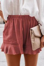 Load image into Gallery viewer, Full Size Ruffled Elastic Waist Shorts
