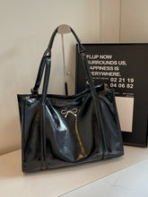 Load image into Gallery viewer, PU Leather Bow Shoulder Bag
