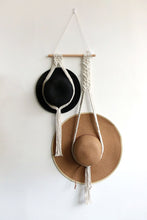 Load image into Gallery viewer, Macrame Double Hat Hanger
