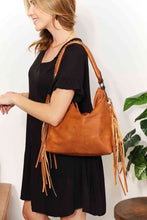 Load image into Gallery viewer, SHOMICO PU Leather Fringe Detail Shoulder Bag
