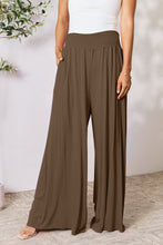 Load image into Gallery viewer, Double Take Full Size Smocked Wide Waistband Wide Leg Pants
