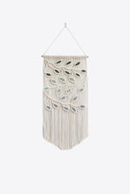 Load image into Gallery viewer, Contrast Leaf Fringe Macrame Wall Hanging
