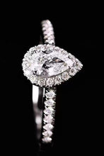 Load image into Gallery viewer, Moissanite Teardrop Cluster Ring
