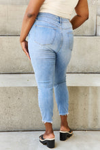 Load image into Gallery viewer, Judy Blue Full Size Button Fly Raw Hem Jeans
