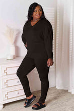 Load image into Gallery viewer, Basic Bae Full Size V-Neck Soft Rayon Long Sleeve Top and Pants Lounge Set
