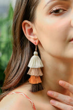 Load image into Gallery viewer, Layered Tassel Earrings
