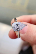 Load image into Gallery viewer, Classic Teardrop Moissanite Ring
