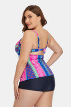 Load image into Gallery viewer, Plus Size Printed Crisscross Cutout Two-Piece Swim Set
