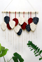 Load image into Gallery viewer, Hand-Woven Feather Macrame Wall Hanging
