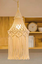 Load image into Gallery viewer, Macrame Hanging Lampshade
