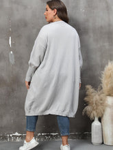 Load image into Gallery viewer, Plus Size Long Sleeve Pocketed Cardigan
