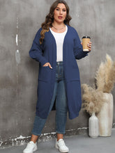 Load image into Gallery viewer, Plus Size Long Sleeve Pocketed Cardigan
