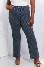 Load image into Gallery viewer, Judy Blue Cassidy Full Size High Waisted Tummy Control Striped Straight Jeans
