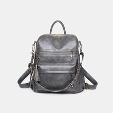 Load image into Gallery viewer, PU Leather Convertible Backpack
