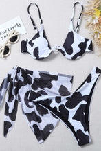 Load image into Gallery viewer, Animal Print Three-Piece Swim Set
