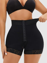 Load image into Gallery viewer, Full Size Lace Detail Hook-and-Eye Shaping Shorts
