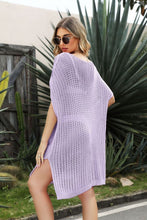 Load image into Gallery viewer, Openwork Side Slit Cover-Up Dress
