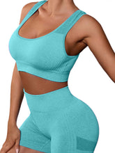 Load image into Gallery viewer, Cutout Scoop Neck Tank and Shorts Active Set
