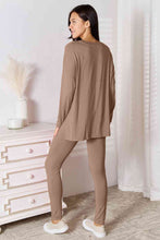 Load image into Gallery viewer, Basic Bae Full Size V-Neck Soft Rayon Long Sleeve Top and Pants Lounge Set
