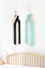 Load image into Gallery viewer, Contrast Macrame Hoop Wall Hanging
