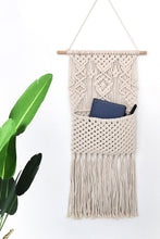 Load image into Gallery viewer, Macrame Storage Pocket Wall Hanging
