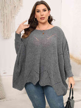 Load image into Gallery viewer, Plus Size Round Neck Batwing Sleeve Sweater
