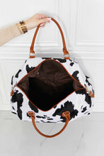 Load image into Gallery viewer, Animal Print Plush Weekender Bag
