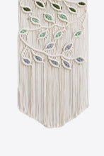 Load image into Gallery viewer, Contrast Leaf Fringe Macrame Wall Hanging
