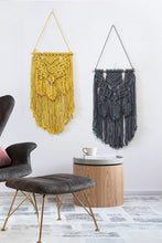 Load image into Gallery viewer, Fully Handmade Fringe Macrame Wall Hanging
