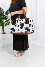 Load image into Gallery viewer, Animal Print Plush Weekender Bag
