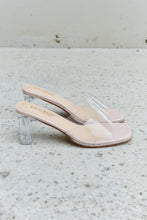 Load image into Gallery viewer, DDK Make Myself Clear Mule Block Heels
